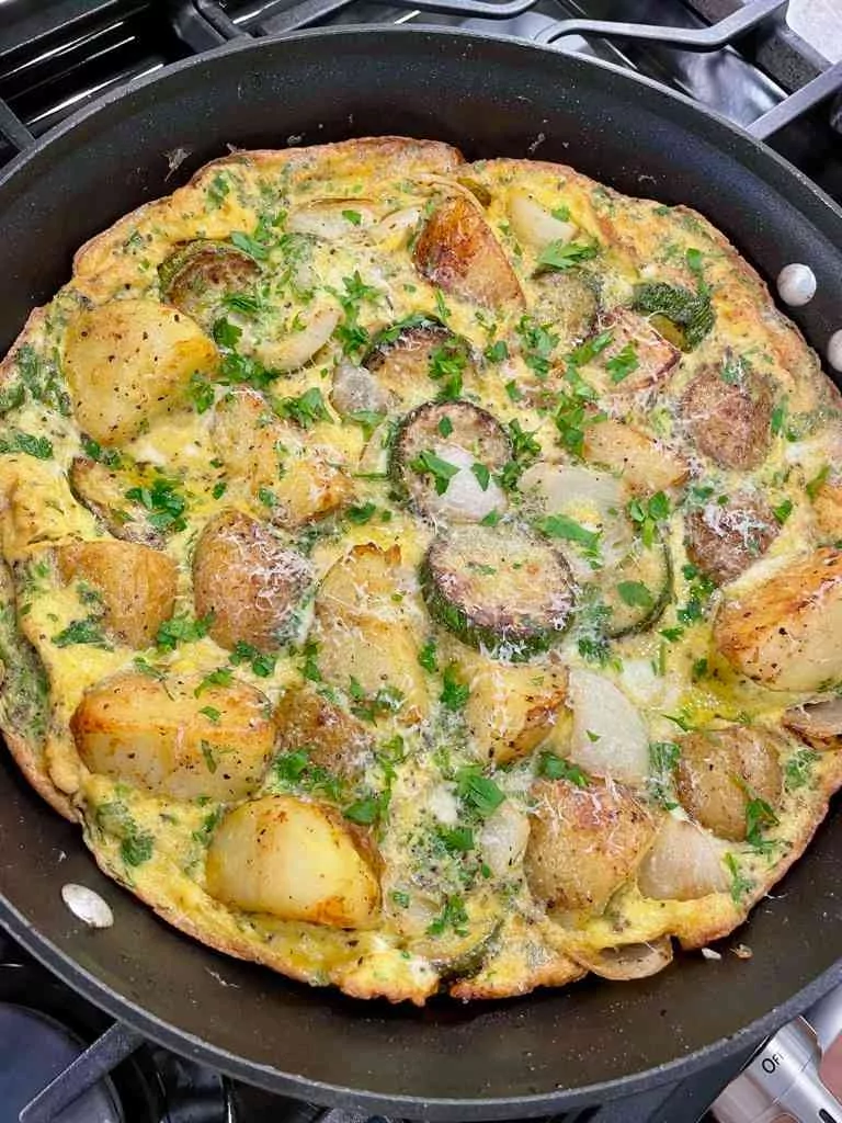 Sicilian Frittata with Potatoes & Zucchini