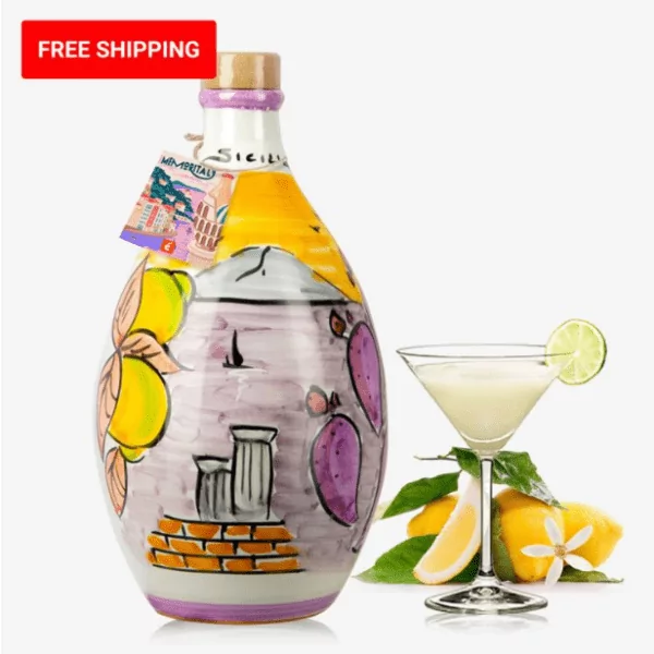 'Sicilia' - MemorItaly Handmade Jar Cream Limoncello by Dolceterra