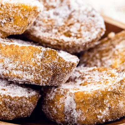 Fried bread with sugar