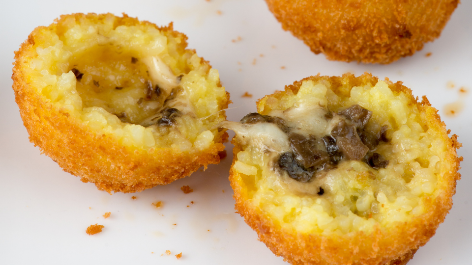 Mushrooms arancini